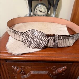 🐍 Genuine Snakeskin Belt – Size 42 – Made in Mexico 🐍